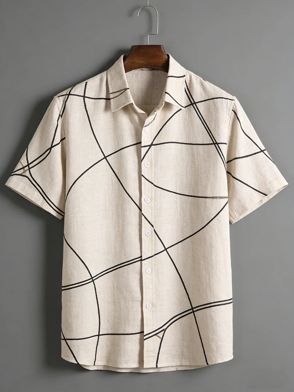 2026 New men's Summer Simple Retro short-sleeved Lapel Shirt Beige Graffiti 3D Printed Shirt Outdoor Casual Outdoor men's Tops
2026 New men's Summer Simple Retro short-sleeved Lapel Shirt Beige Graffiti 3D Printed Shirt Outdoor Casual Outdoor men's Tops