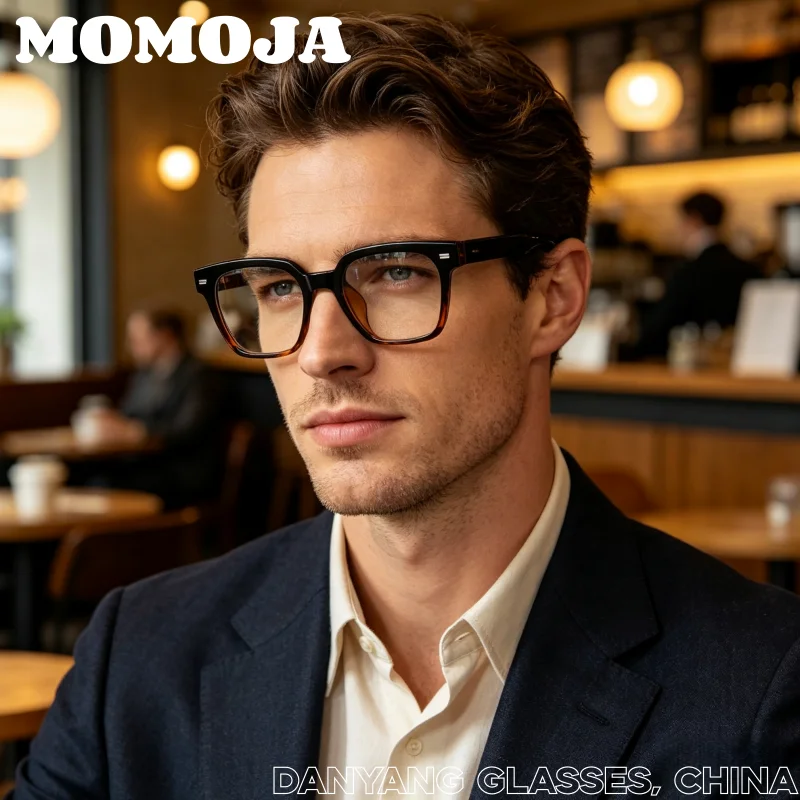 MOMOJA Men's and women's large-sized retro square fashion frame comfortable personalized popular trend simple eyeglasses 88648
MOMOJA Men's and women's large-sized retro square fashion frame comfortable personalized popular trend simple eyeglasses 88648