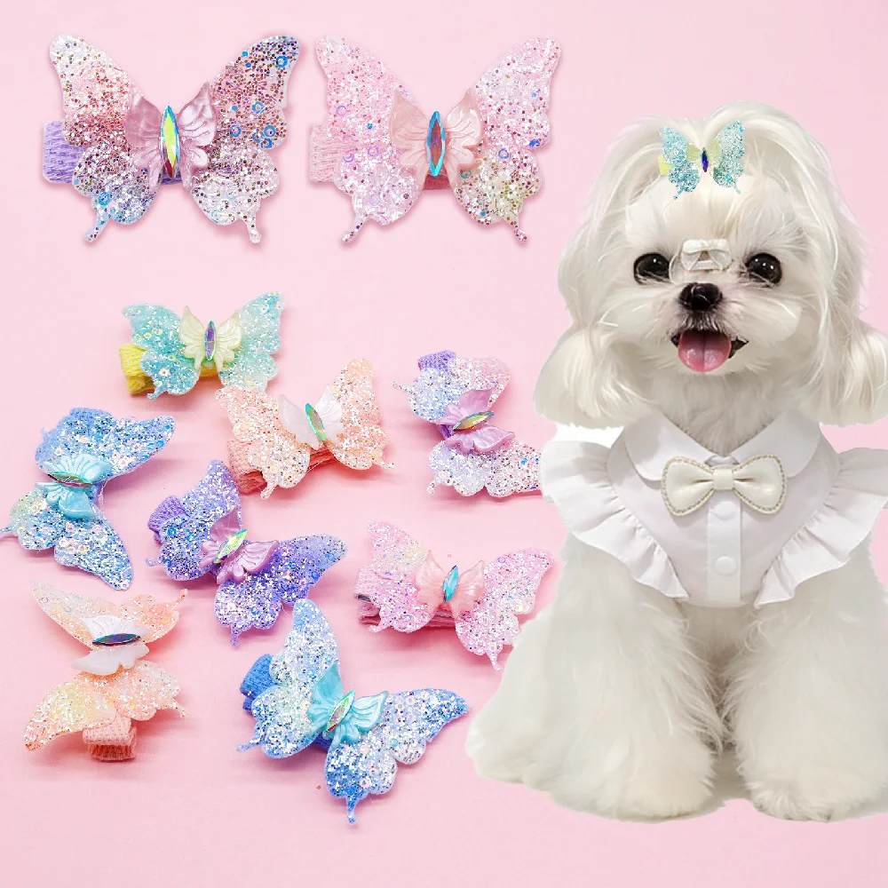 10Pcs/Lot Dog Hair Clips,3D Butterfly Pet Hair Clip,Cute Dog Grooming Accessories, For Cats Dogs Decorative Accessory Wholesale
10Pcs/Lot Dog Hair Clips,3D Butterfly Pet Hair Clip,Cute Dog Grooming Accessories, For Cats Dogs Decorative Accessory Wholesale