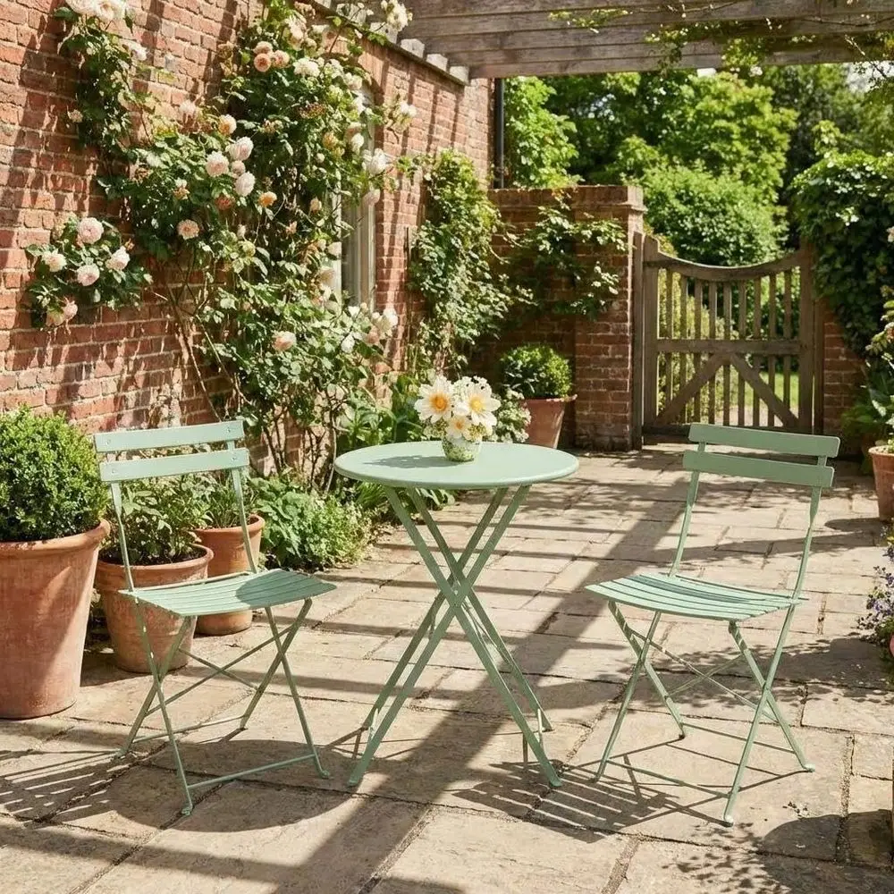 Folding Bistro Set, Outdoor Patio Furniture Set With 2 Chairs 1 Table, SpaceSaving Foldable Balcony Garden Set With HeavyDuty P
Folding Bistro Set, Outdoor Patio Furniture Set With 2 Chairs 1 Table, SpaceSaving Foldable Balcony Garden Set With HeavyDuty P