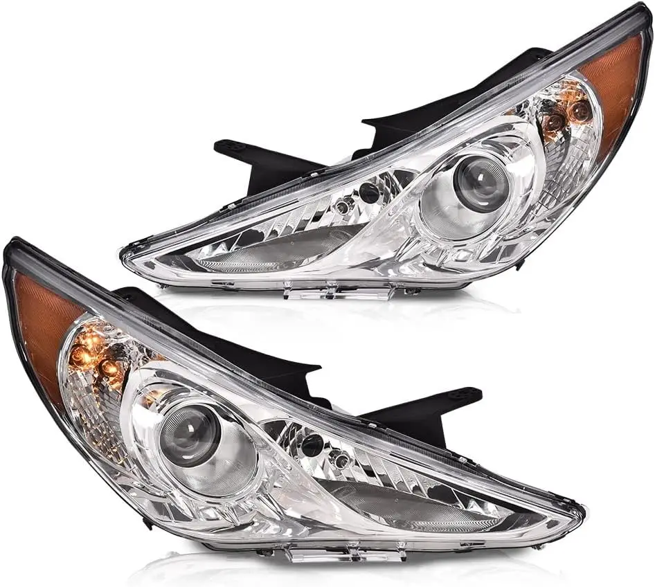 Headlights, Compatible with 2011 2012 2013 2014 Sonata Headlights Assembly Pair Chrome Housing Headlamp
Headlights, Compatible with 2011 2012 2013 2014 Sonata Headlights Assembly Pair Chrome Housing Headlamp