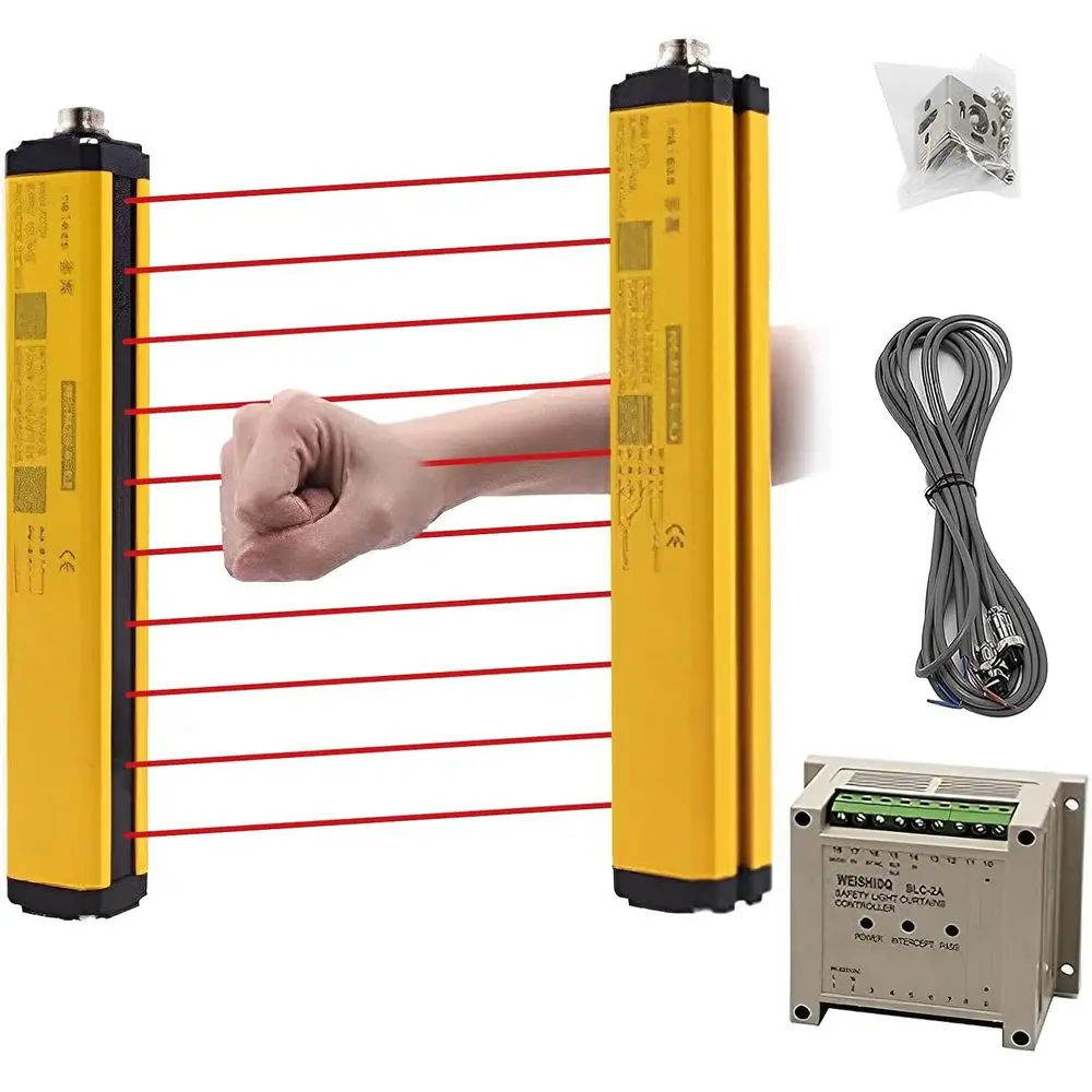 Световые завесы безопасности Saety, датчик защиты Saety, световой барьер с расстоянием между лучами 40 мм, 10 лучей, высота защиты 360 мм, общая высота 430 мм
Световые завесы безопасности Saety, датчик защиты Saety, световой барьер с расстоянием между лучами 40 мм, 10 лучей, высота защиты 360 мм, общая высота 430 мм