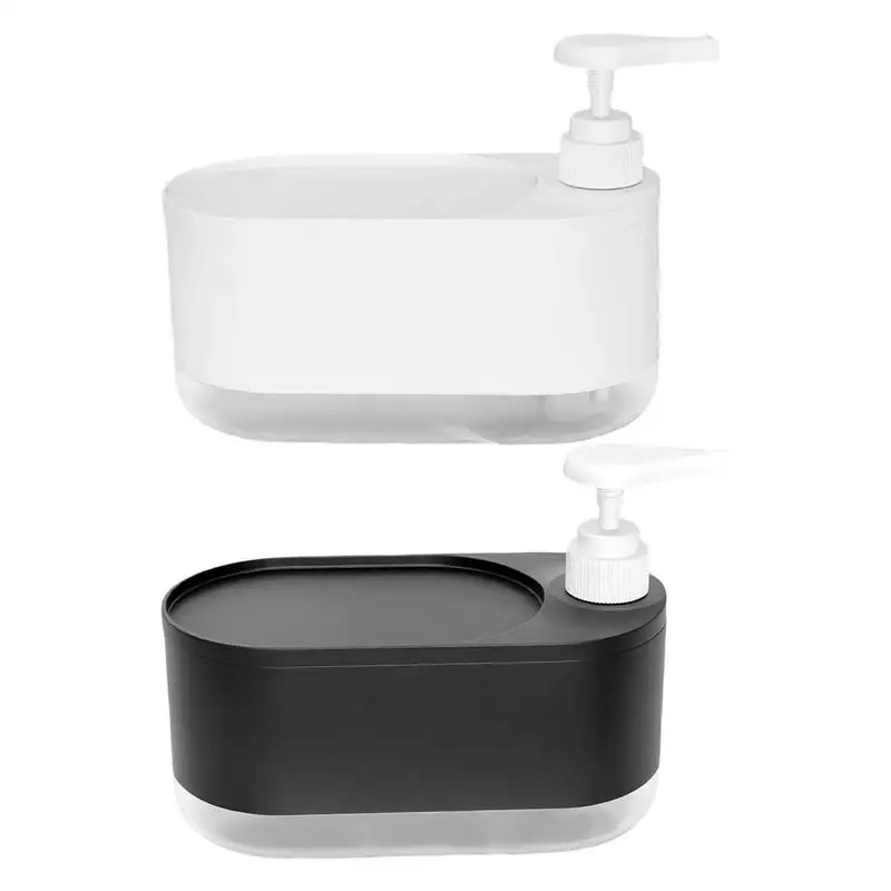 Dish Soap Dispenser With Sponge Holder Liquid Dispenser Soap Pump Container Storage Organizer Holder For Home Bathroom Kitchen
Dish Soap Dispenser With Sponge Holder Liquid Dispenser Soap Pump Container Storage Organizer Holder For Home Bathroom Kitchen