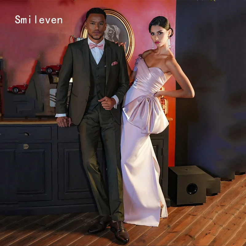 Smileven Elegance Straight Prom Dress Sweetheart Party Gowns Bow Strapless Occassion Dress Customized 2026 
Smileven Elegance Straight Prom Dress Sweetheart Party Gowns Bow Strapless Occassion Dress Customized 2026