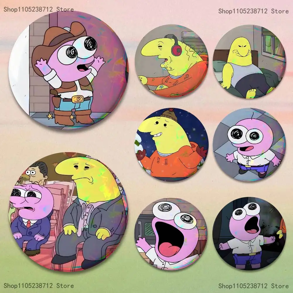S-Smiling Friends Pim Enamel Button Lapel Anime Pin Badges Brooch Jewelry Decoration Gift 25mm 32mm 44mm 58mm 75mm
S-Smiling Friends Pim Enamel Button Lapel Anime Pin Badges Brooch Jewelry Decoration Gift 25mm 32mm 44mm 58mm 75mm