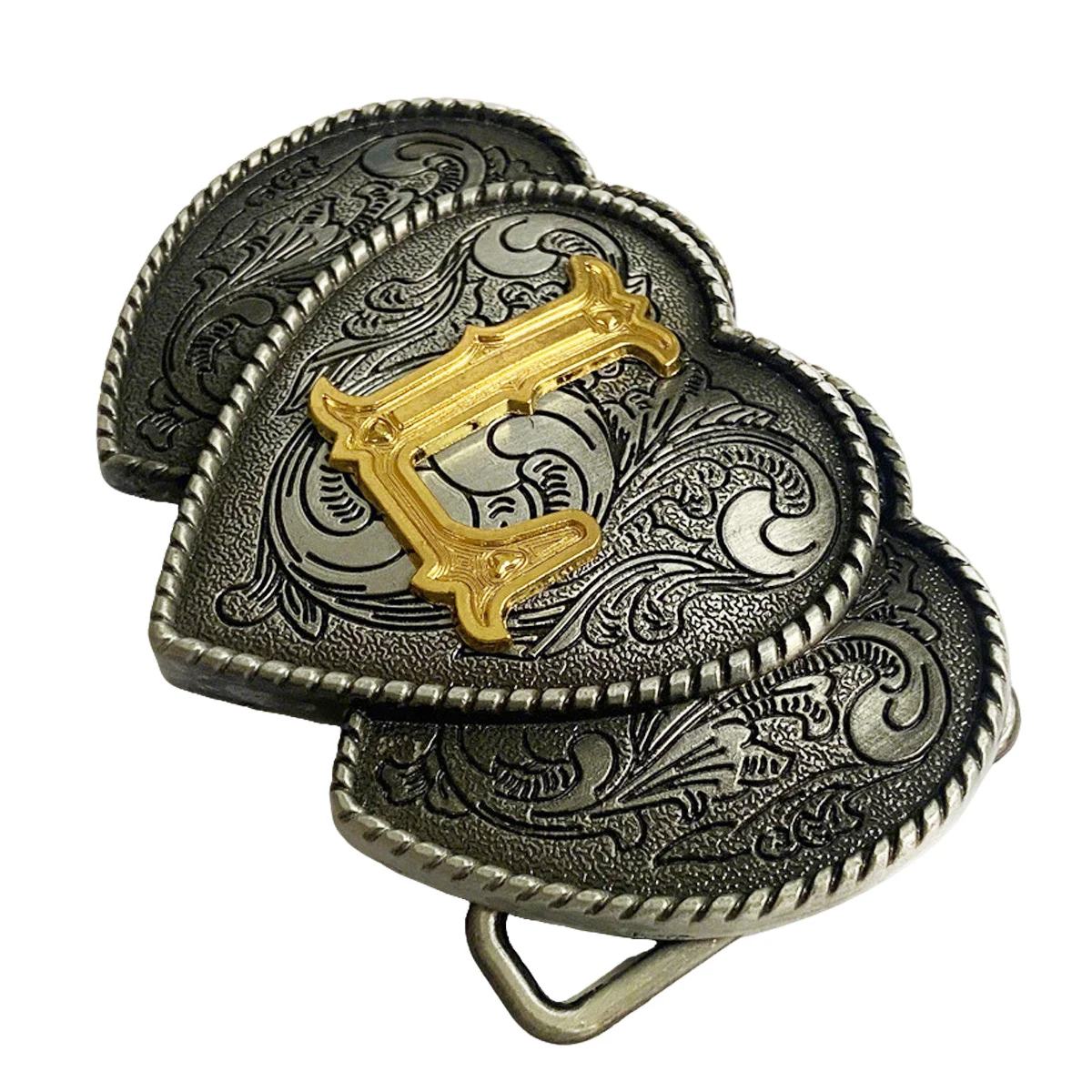 Retro 3 Heart-shaped Design Golden Letter ABC-XYZ Men's Belt Buckle
Retro 3 Heart-shaped Design Golden Letter ABC-XYZ Men's Belt Buckle