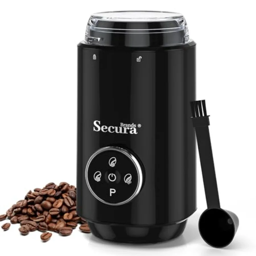 Electric Coffee Grinder with Coarse to Fine Multiple Grind Setting for Coffee Bean, Spices and Herbs, Black
Electric Coffee Grinder with Coarse to Fine Multiple Grind Setting for Coffee Bean, Spices and Herbs, Black