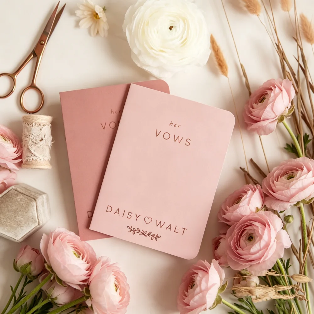 Boho Terracotta Wedding Vow Books Set of 2, To My Wife & To My Husband with Real Gold Foil #Audra
Boho Terracotta Wedding Vow Books Set of 2, To My Wife & To My Husband with Real Gold Foil #Audra