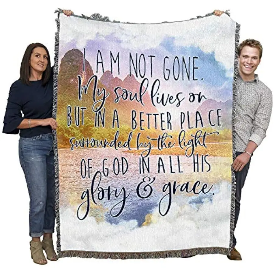 Pure Country Weavers I Am Not Gone My Soul Lives On Blanket Lake - Sympathy Bereavement Gift Tapestry Throw Woven from Cotton -
Pure Country Weavers I Am Not Gone My Soul Lives On Blanket Lake - Sympathy Bereavement Gift Tapestry Throw Woven from Cotton -