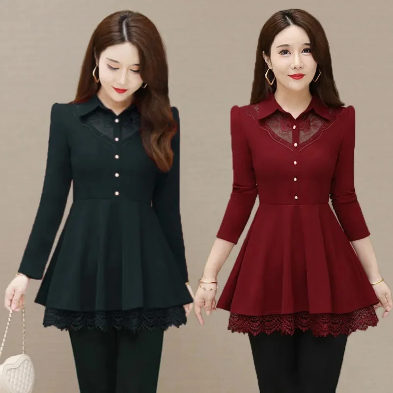 High-Grade Ladies Large Size 5XL Outwear Spring Autumn Female Lace Patchwork Tops Coat Korean Women Leisure Long Sleeves Jacket
High-Grade Ladies Large Size 5XL Outwear Spring Autumn Female Lace Patchwork Tops Coat Korean Women Leisure Long Sleeves Jacket