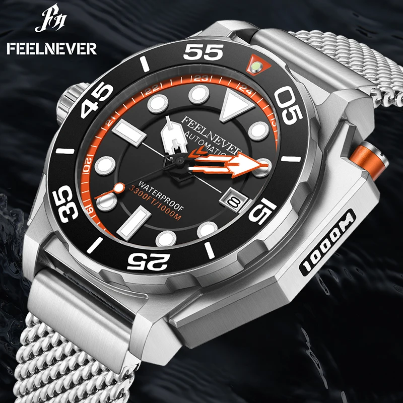 2025 New Automatic Watch for Man FeelNever Brand Luxury Men Watch Fashion Business Diving Mechanical Wristwatches Montre Homme
2025 New Automatic Watch for Man FeelNever Brand Luxury Men Watch Fashion Business Diving Mechanical Wristwatches Montre Homme