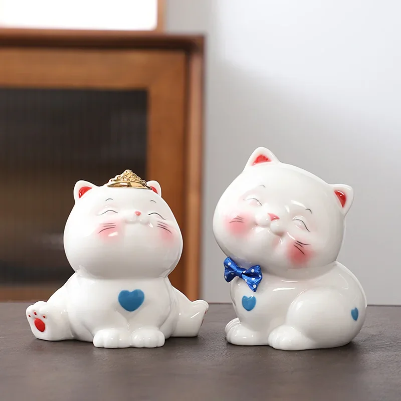 Kitten Decoration Ceramic Home Decoration Creative Girls' Gifts Cute Gift Animal Cat Handicraft Equipment Ornaments
Kitten Decoration Ceramic Home Decoration Creative Girls' Gifts Cute Gift Animal Cat Handicraft Equipment Ornaments