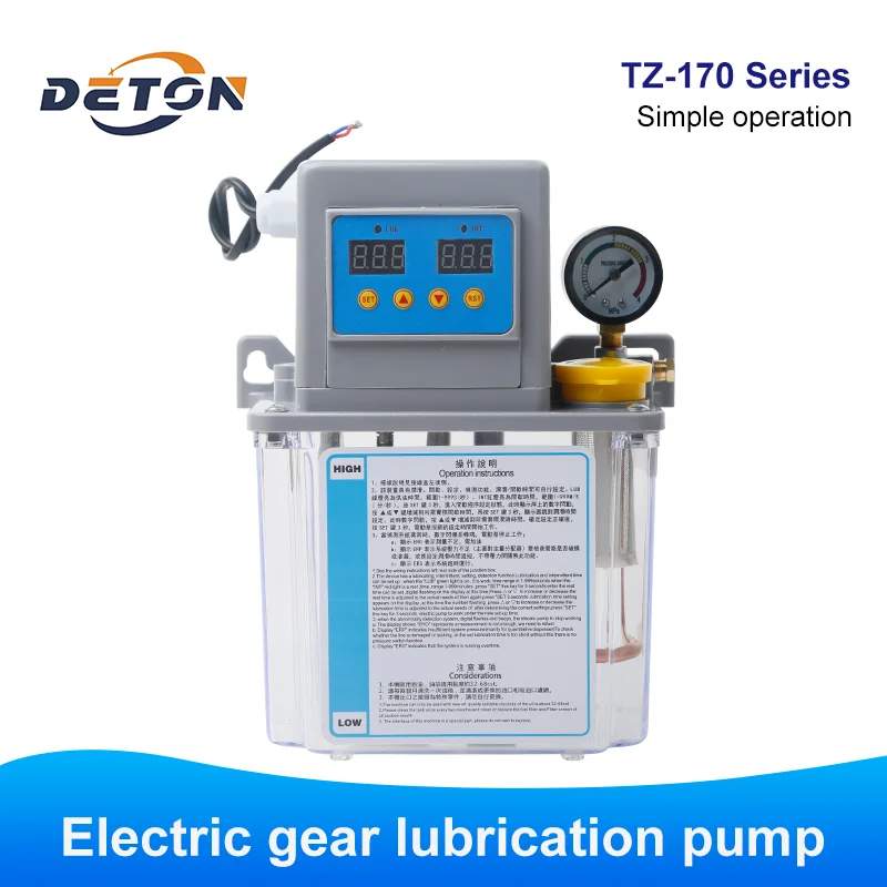 Серия TZ170 мощных шестеренных масляных насосов для систем смазки используются в системах автоматической механической смазки.
Серия TZ170 мощных шестеренных масляных насосов для систем смазки используются в системах автоматической механической смазки.
