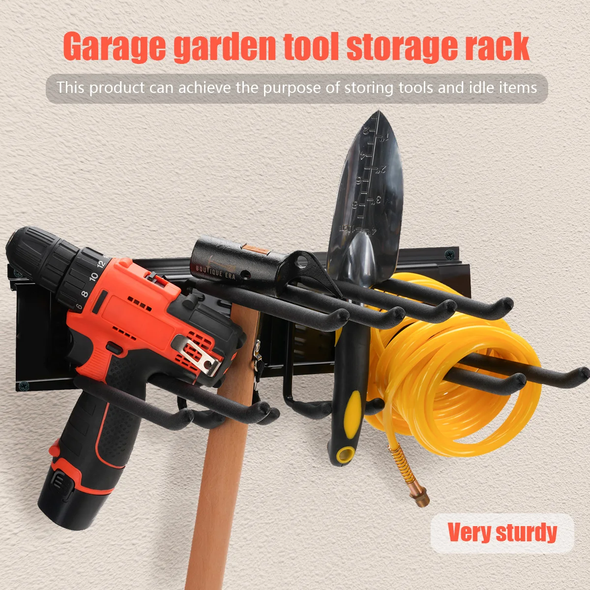 9pcs garage storage rack, double-layer wall mounted tool storage rack, garden heavy-duty tool rack
9pcs garage storage rack, double-layer wall mounted tool storage rack, garden heavy-duty tool rack