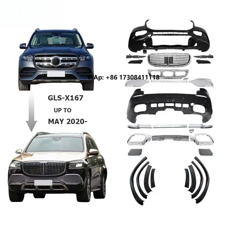 Body Kit for 2020 Year Gls Class X167 to Maych Plastic Material Car Accessories Auto Tuning Parts Car Bumpers Grille Over Fender
Body Kit for 2020 Year Gls Class X167 to Maych Plastic Material Car Accessories Auto Tuning Parts Car Bumpers Grille Over Fender