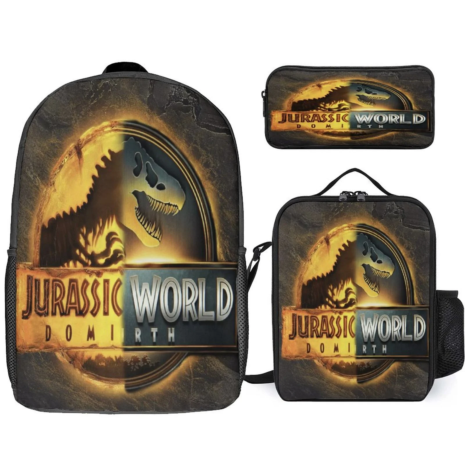 Student Jurassic World Large Backpack and Lightweight Canvas Shoulder Bag Pencil Box 3 in 1 Set-Multifunction Daypack for Kid
Student Jurassic World Large Backpack and Lightweight Canvas Shoulder Bag Pencil Box 3 in 1 Set-Multifunction Daypack for Kid