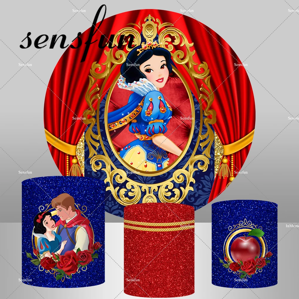 Disney Snow White Princess Round Backdrop Cover For Girls Birthday Party Background Red Curtain Banner Photo Studio Decoration
Disney Snow White Princess Round Backdrop Cover For Girls Birthday Party Background Red Curtain Banner Photo Studio Decoration