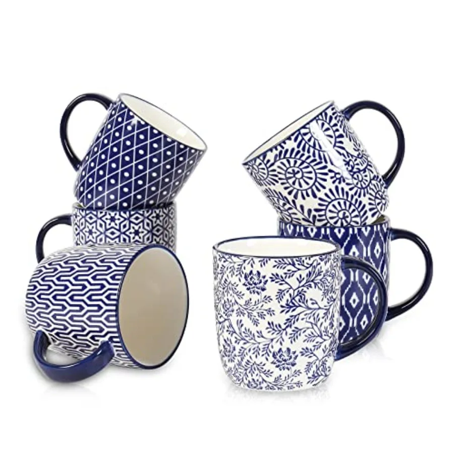 10 oz Coffee Mugs Set of 6 with Handle Coffee Cups Ceramic for Cappuccino Latte Cocoa Milk Tea Dishwasher Microwave Safe Vintag
10 oz Coffee Mugs Set of 6 with Handle Coffee Cups Ceramic for Cappuccino Latte Cocoa Milk Tea Dishwasher Microwave Safe Vintag