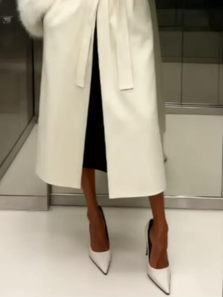 Длинное пальто на шнуровке, женское пальто, офисное женское элегантное шерстяное пушистое лоскутное пальто с длинными рукавами, новинка 2025, свободные куртки-кардиганы
Длинное пальто на шнуровке, женское пальто, офисное женское элегантное шерстяное пушистое лоскутное пальто с длинными рукавами, новинка 2025, свободные куртки-кардиганы