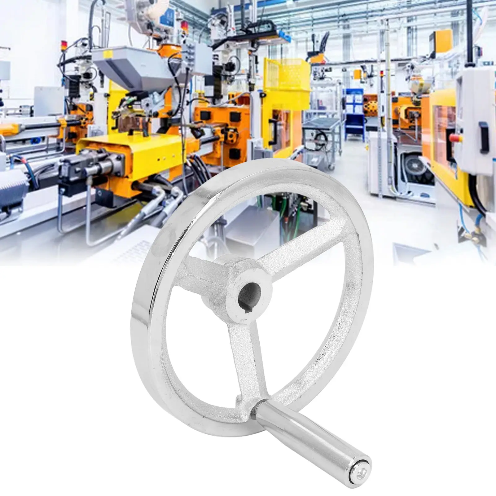 Milling Machine Handwheel Cast Iron Plated Hand Wheel with Removable Handle for Milling Grinding Machine Lathe Handwheel
Milling Machine Handwheel Cast Iron Plated Hand Wheel with Removable Handle for Milling Grinding Machine Lathe Handwheel