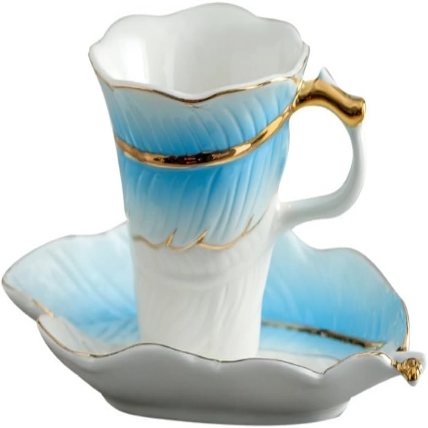 Luxurious Feather-Embossed Ceramic Coffee Mugs - Perfect Gift for Tea and Coffee Enthusiasts - Elegant Addition to Your Home Dé
Luxurious Feather-Embossed Ceramic Coffee Mugs - Perfect Gift for Tea and Coffee Enthusiasts - Elegant Addition to Your Home Dé