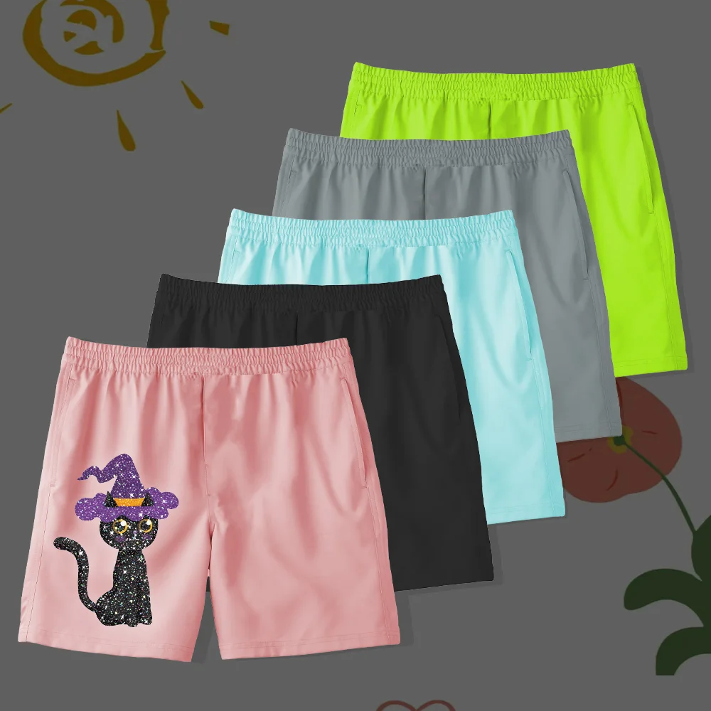 Children's summer quick dry beach shorts Halloween Black Cat cartoon bright print casual shorts Cool pocket all-in-one pants
Children's summer quick dry beach shorts Halloween Black Cat cartoon bright print casual shorts Cool pocket all-in-one pants