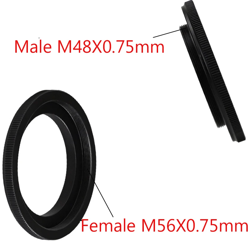 M56-M48 Adapter Ring Female M56*0.75mm Thread to Male M48*0.75 Thread forAstronomical Telescope Photography Accessories
M56-M48 Adapter Ring Female M56*0.75mm Thread to Male M48*0.75 Thread forAstronomical Telescope Photography Accessories