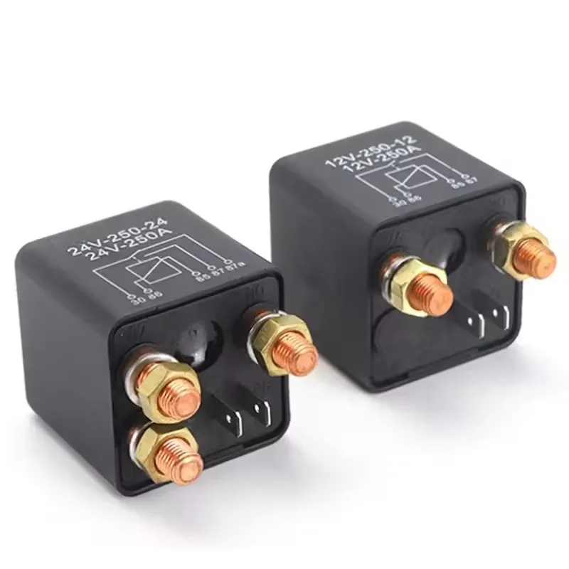 4/5 Pin Car Relay 12V 24V 250A Continuous Type Power Motorcycle Battery Control Switch Terminal Automotive Starter Relay
4/5 Pin Car Relay 12V 24V 250A Continuous Type Power Motorcycle Battery Control Switch Terminal Automotive Starter Relay