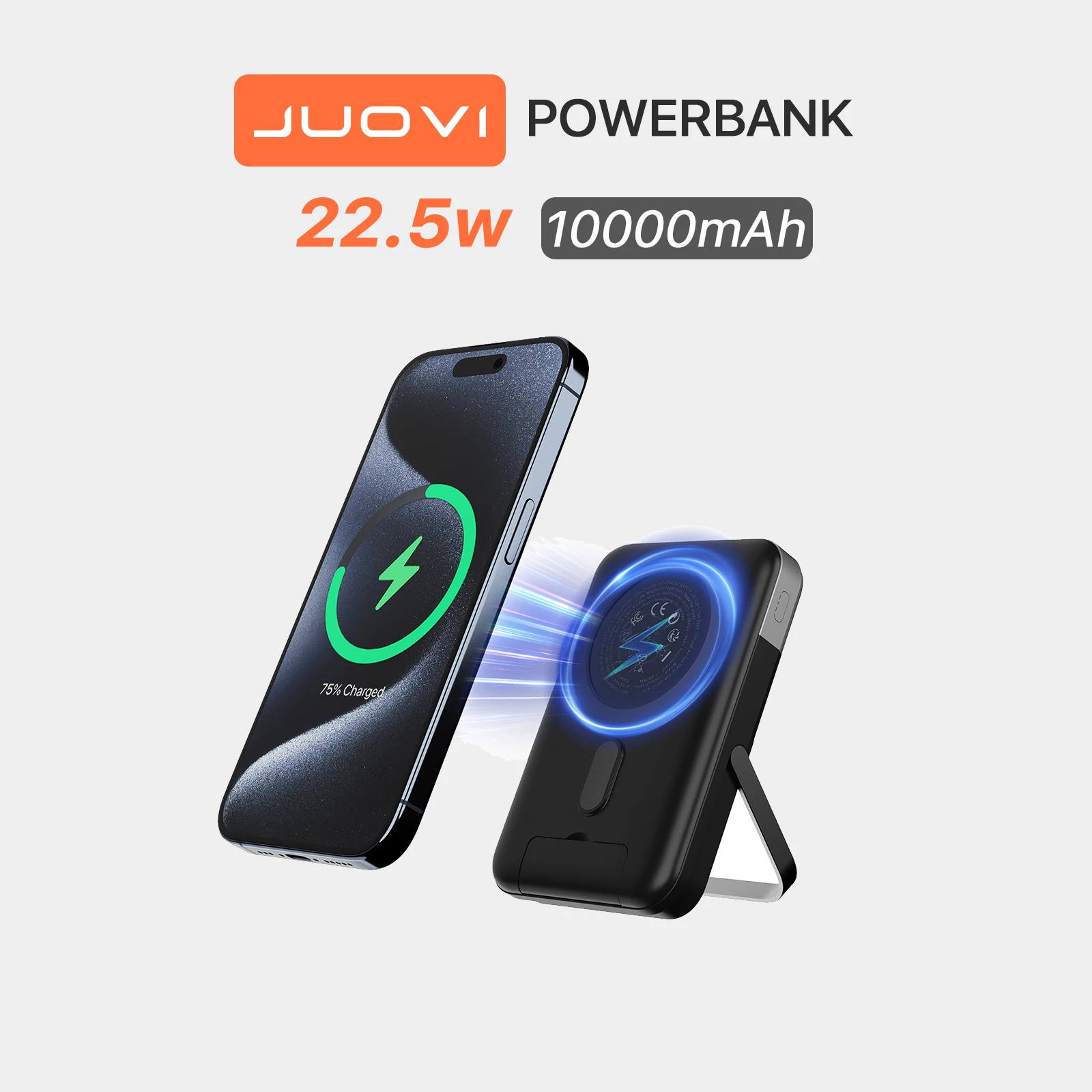 10000mAh Power Bank Magnetic, JUOVI 22.5W Wireless Portable Charger, Fast Charge Battery Pack for iPhone 17/16/15/14/13 Series
10000mAh Power Bank Magnetic, JUOVI 22.5W Wireless Portable Charger, Fast Charge Battery Pack for iPhone 17/16/15/14/13 Series