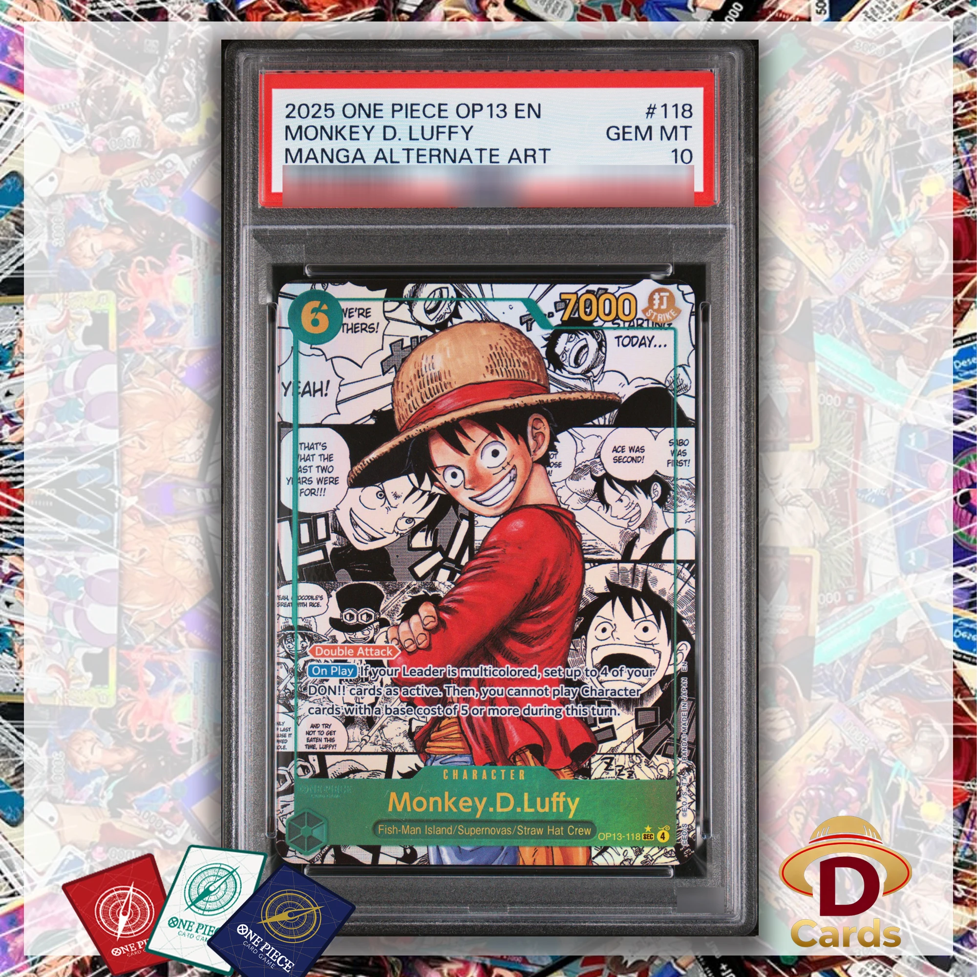 One Piece #118 MONKEY D. LUFFY Card Manga Alternate Art Rare 10 Scored Replica Hobby Collectibles Game Collection Anime Cards
One Piece #118 MONKEY D. LUFFY Card Manga Alternate Art Rare 10 Scored Replica Hobby Collectibles Game Collection Anime Cards
