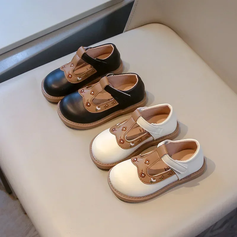 Kids Leather Shoe Fashion Patchwork Embroidered Flower Girls' Flat Shoes Casual Student Spring Autumn Children Princess Shoes
Kids Leather Shoe Fashion Patchwork Embroidered Flower Girls' Flat Shoes Casual Student Spring Autumn Children Princess Shoes