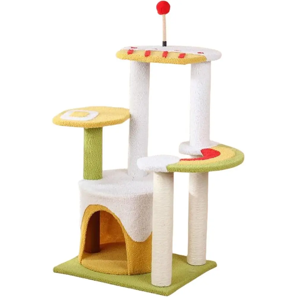 Hemp Rope Scratching Post Cat Tree with Multi-Level Platforms for Small to Medium Cats - Color A, Size D
Hemp Rope Scratching Post Cat Tree with Multi-Level Platforms for Small to Medium Cats - Color A, Size D