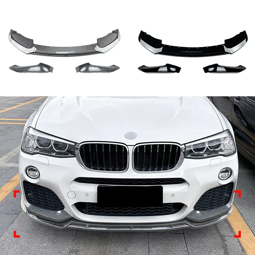 Front Bumper Lip Spoiler Side Lower Splitters Body Kit For BMW X3 F25 X4 F26 LCI M Sport 2014-2017
Front Bumper Lip Spoiler Side Lower Splitters Body Kit For BMW X3 F25 X4 F26 LCI M Sport 2014-2017