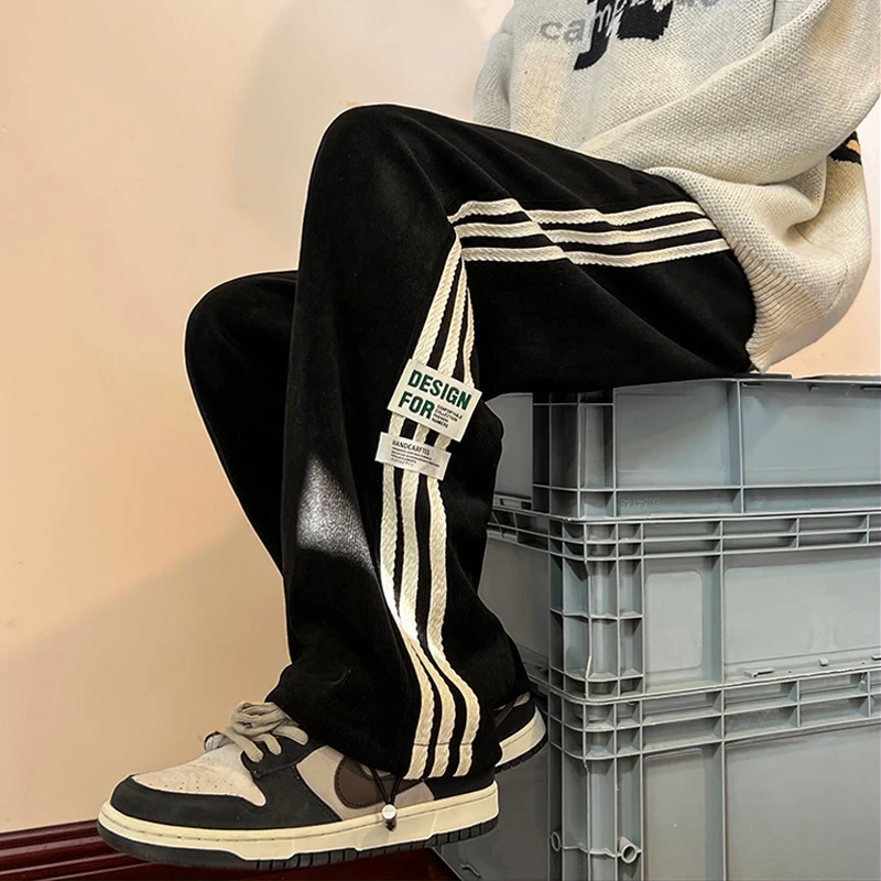 Corduroy Straight Leg Sports Casual Men's Pants Spring Autumn Faion Brand Street Sle Loose Fit Anti-Wrinkle Thiened
Corduroy Straight Leg Sports Casual Men's Pants Spring Autumn Faion Brand Street Sle Loose Fit Anti-Wrinkle Thiened