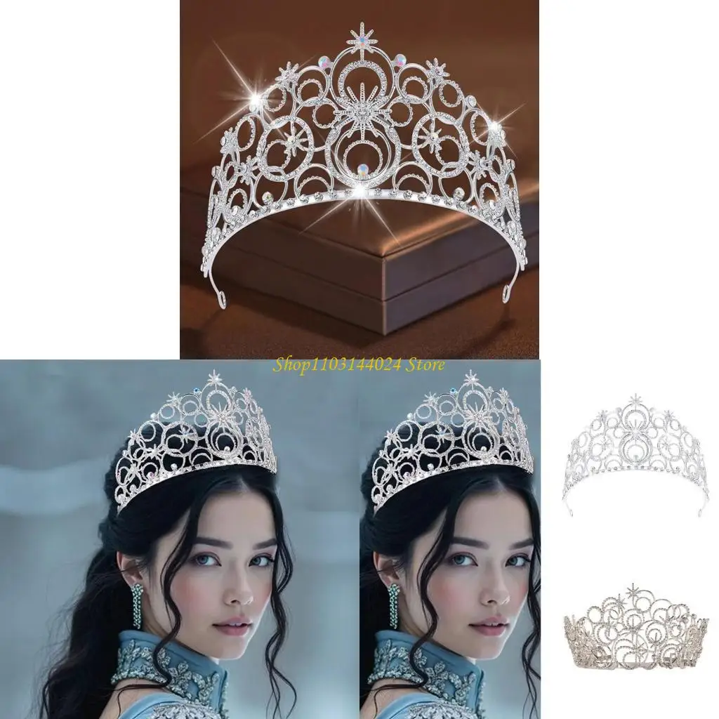 N5KE Elegant Party Headbands Crown Hair Hoop for Birthday Wedding Queen Headpiece for Girls Show Stage Costume
N5KE Elegant Party Headbands Crown Hair Hoop for Birthday Wedding Queen Headpiece for Girls Show Stage Costume