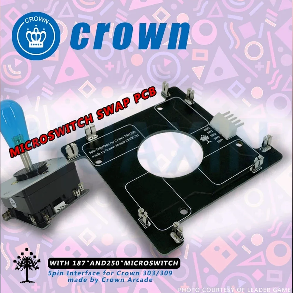 Аркадная оригинальная печатная плата, запчасти для CROWN 303 309, джойстик от 8P до 5 контактов, конвертер
Аркадная оригинальная печатная плата, запчасти для CROWN 303 309, джойстик от 8P до 5 контактов, конвертер