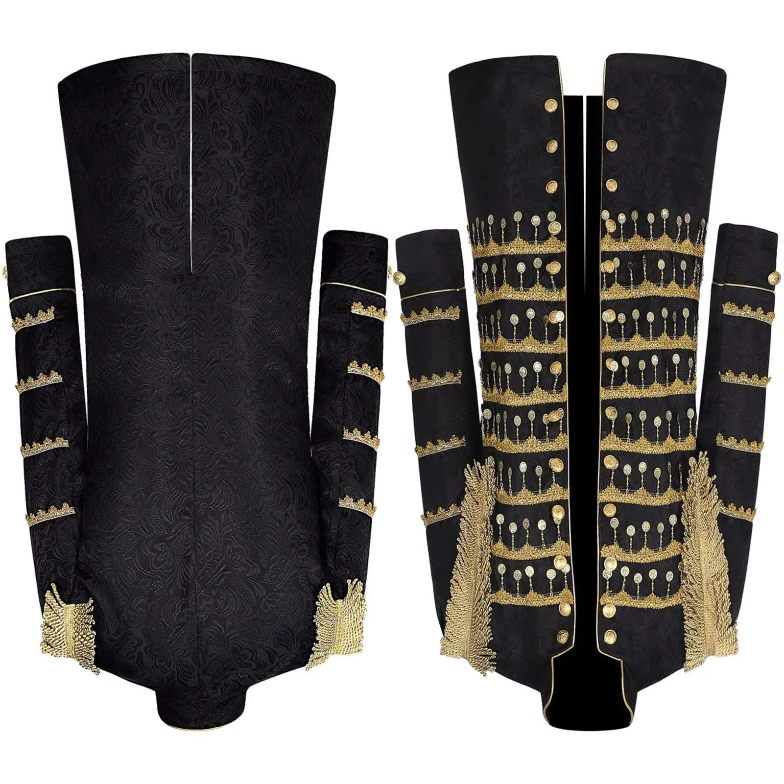 Histroical Royal Court Prince Uniform Jacket Men Gothic Steampunk Rococo Golden Tassel Tailcoat Theatre Stage Show Costume
Histroical Royal Court Prince Uniform Jacket Men Gothic Steampunk Rococo Golden Tassel Tailcoat Theatre Stage Show Costume
