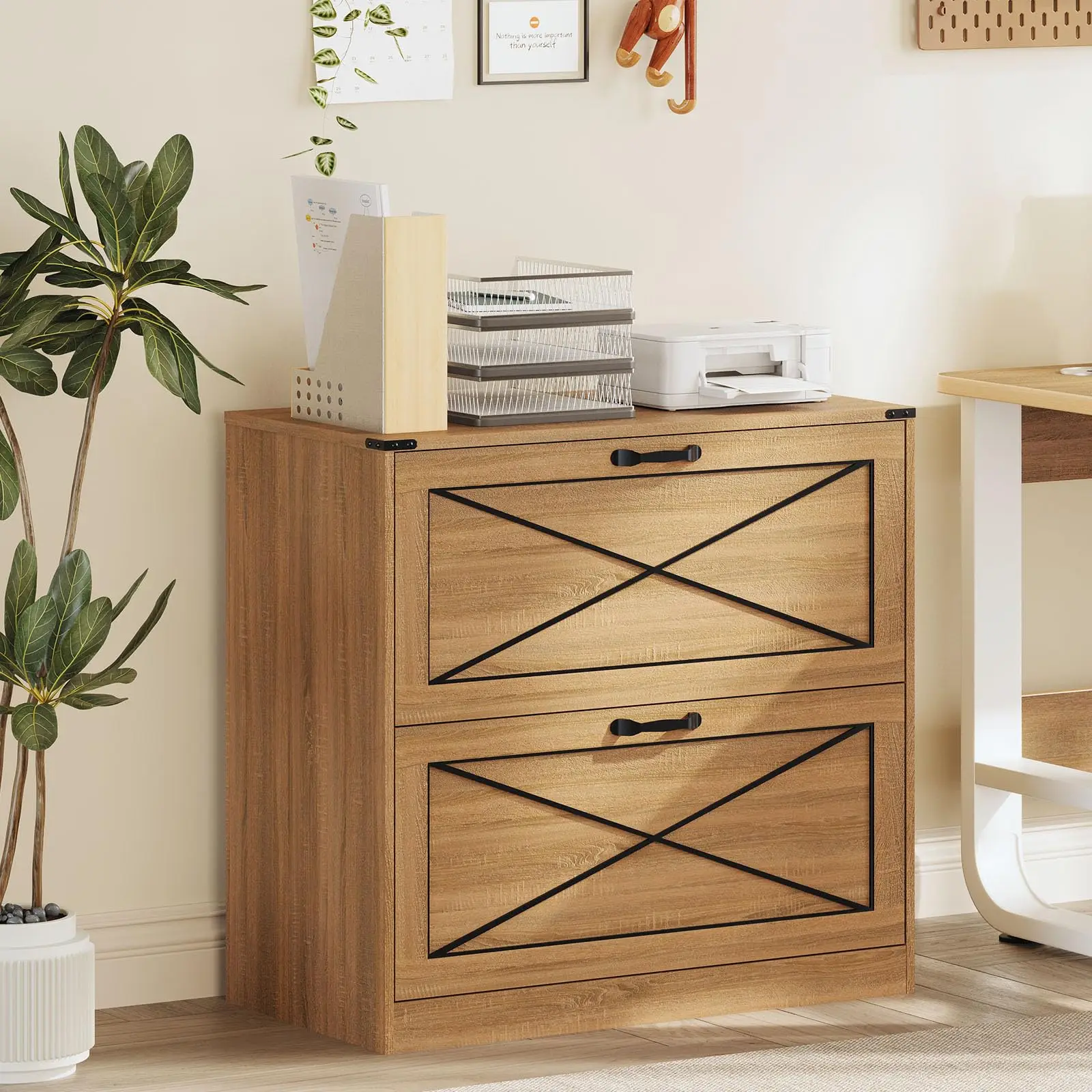 Vabches Floor File Cabinet with 2 Drawers Farmhouse Lateral Filing Cabinet for Letter/Legal/A4 Size Wooden File Storage Cabinet
Vabches Floor File Cabinet with 2 Drawers Farmhouse Lateral Filing Cabinet for Letter/Legal/A4 Size Wooden File Storage Cabinet