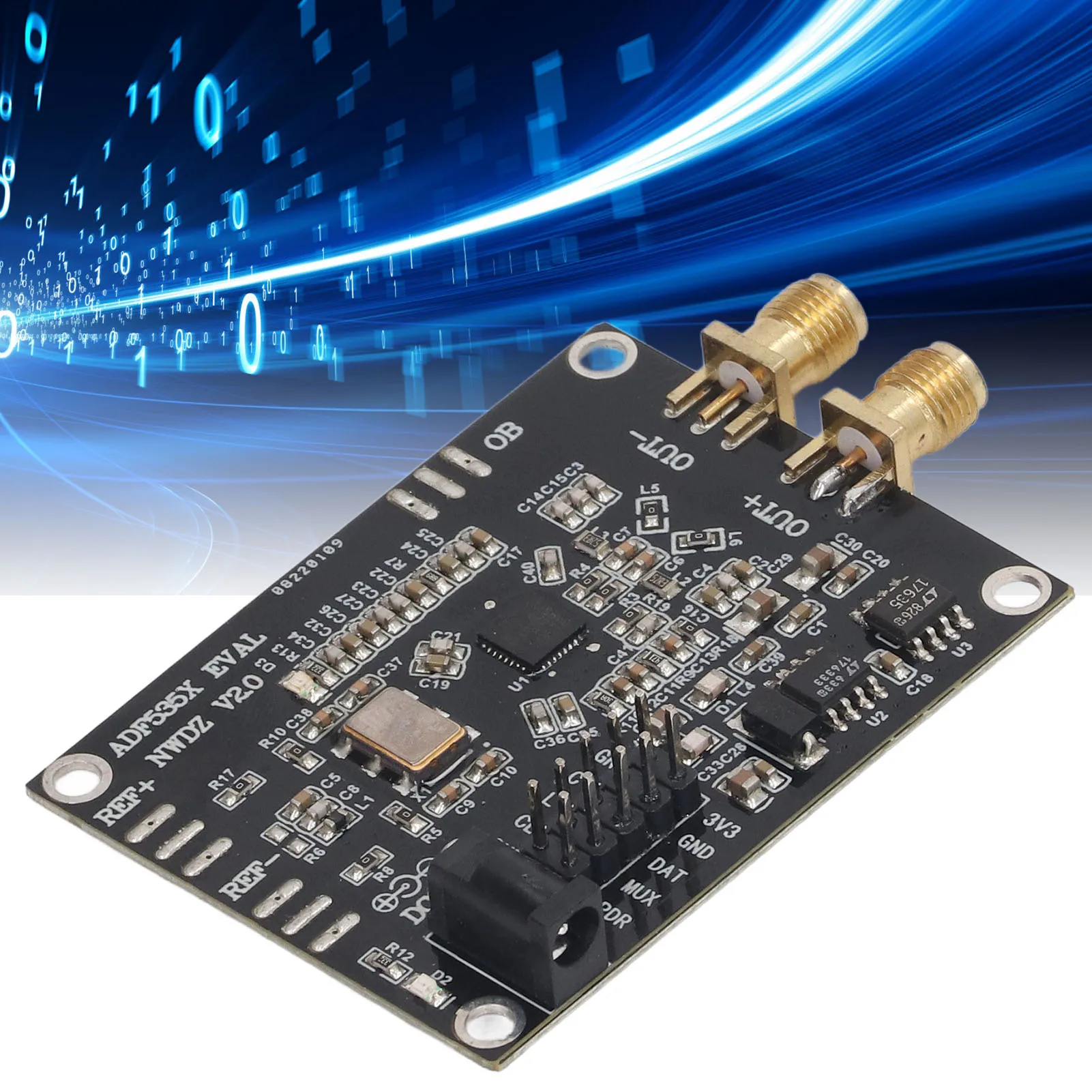 ADF 5355 Development Board Signal Generator Module Phase Locked Loop RF PLL Output 54M to 13.6GHZ RF Signal Source Generator 
ADF 5355 Development Board Signal Generator Module Phase Locked Loop RF PLL Output 54M to 13.6GHZ RF Signal Source Generator