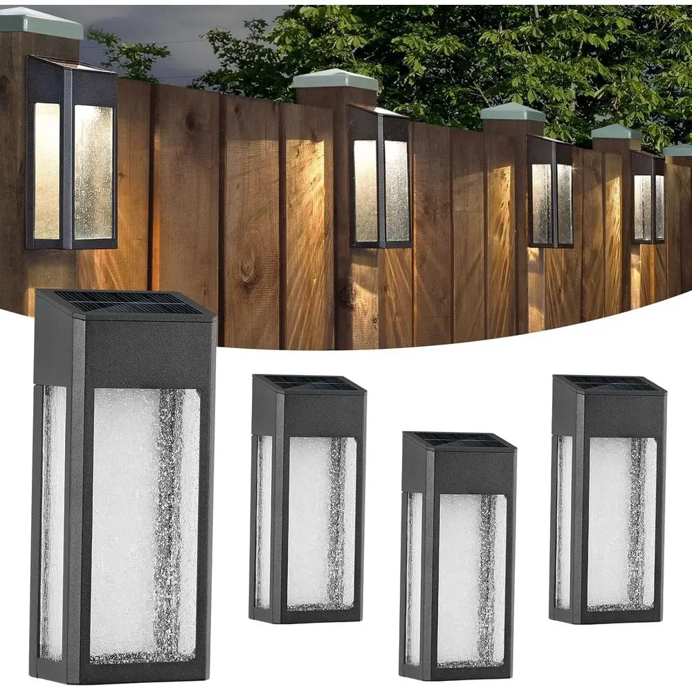 Outdoor Lights, Metal Seeded Glass, Auto On/Off, Waterproof Wall Lights, Warm/Color Changing, Patio Yard Porch Garden Decor, 4 P
Outdoor Lights, Metal Seeded Glass, Auto On/Off, Waterproof Wall Lights, Warm/Color Changing, Patio Yard Porch Garden Decor, 4 P