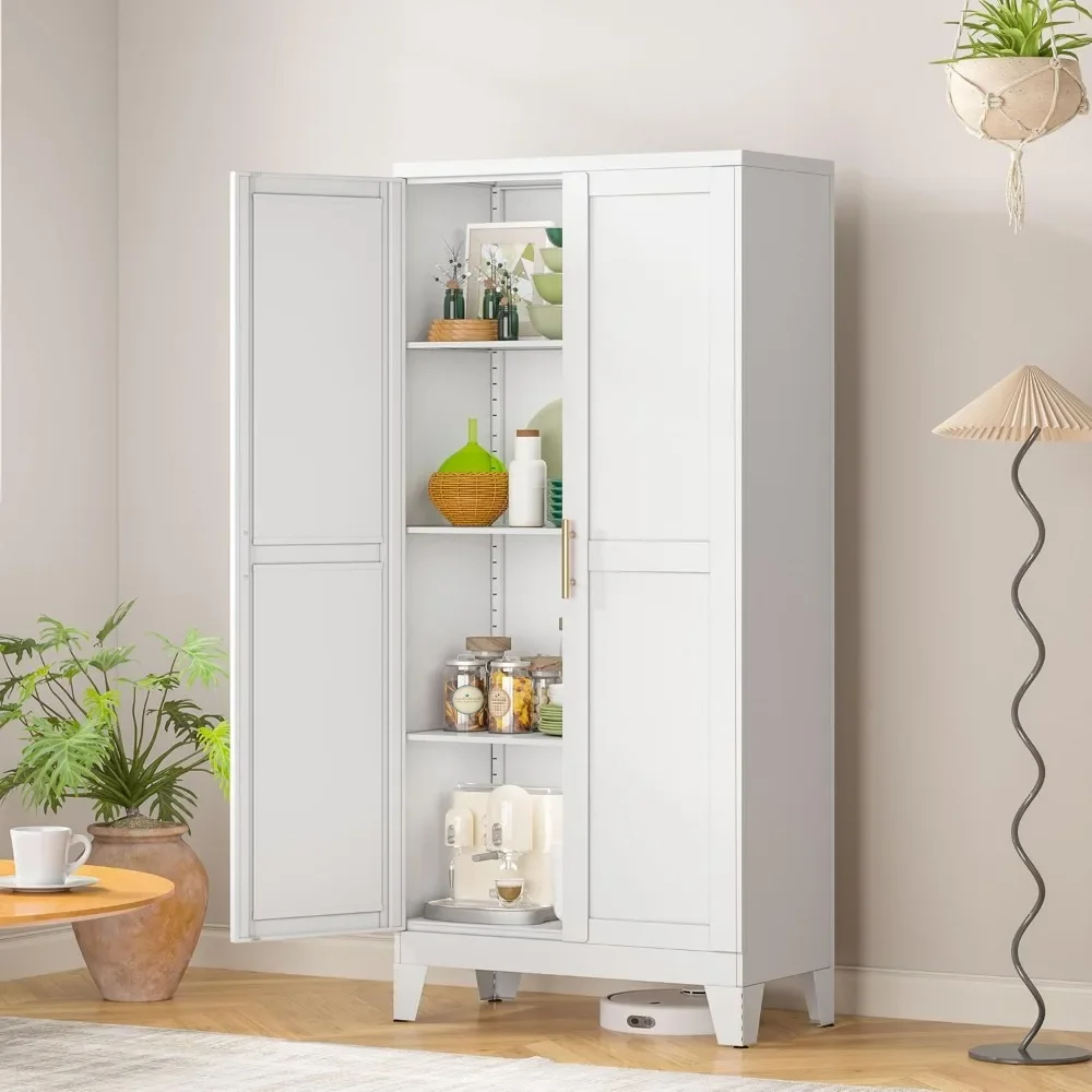 Metal Storage Cabinet, 47.25" H Steel Kitchen Pantry Cabinet with 2 Doors and 3 Adjustable Shelves, Versatile Sideboard Buffet
Metal Storage Cabinet, 47.25" H Steel Kitchen Pantry Cabinet with 2 Doors and 3 Adjustable Shelves, Versatile Sideboard Buffet