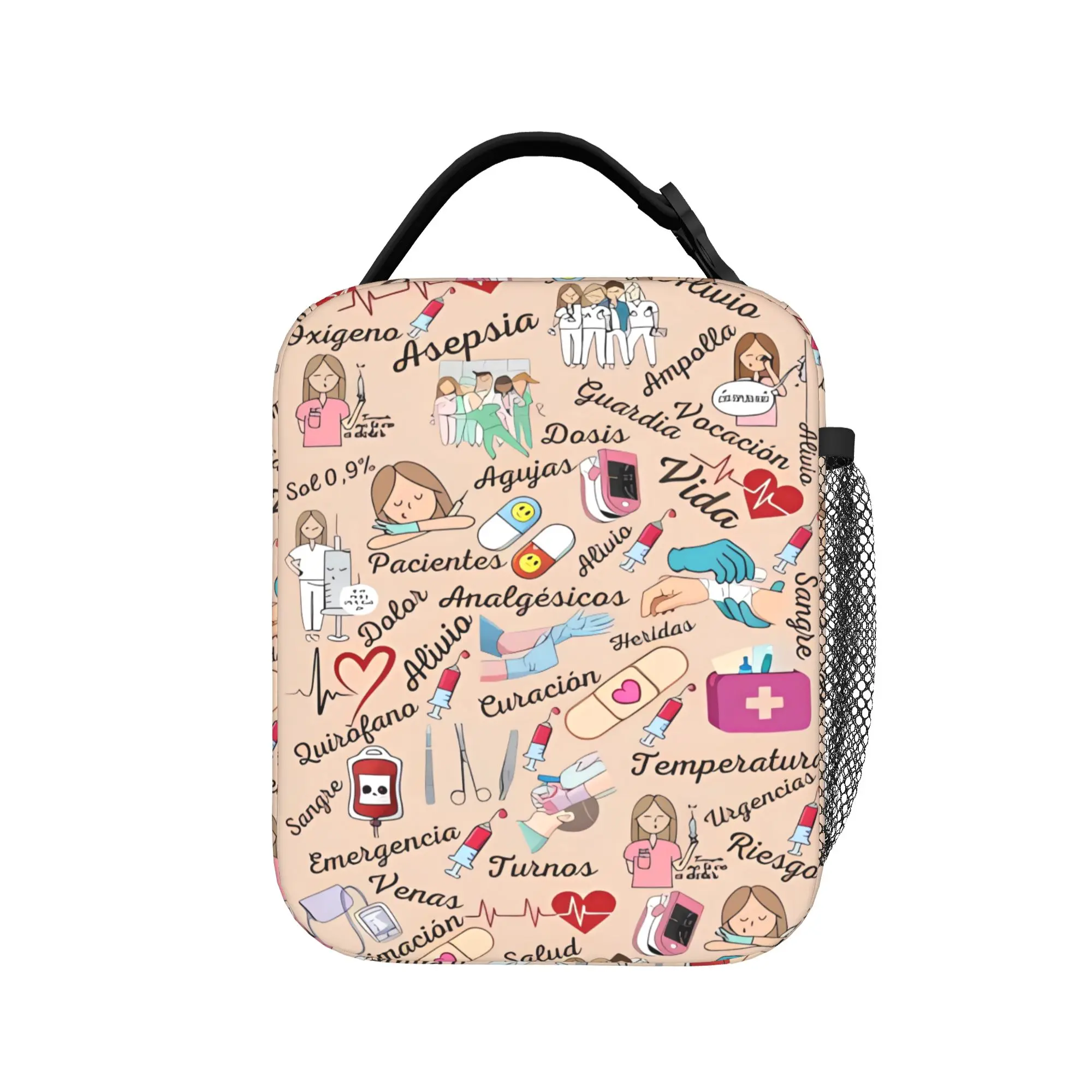 Custom Enfermera En Apuros Doctor Nurse Medicine Lunch Bag Office Lunch Box For Unisex Thermal Tote Handbags Cooler Bag
Custom Enfermera En Apuros Doctor Nurse Medicine Lunch Bag Office Lunch Box For Unisex Thermal Tote Handbags Cooler Bag