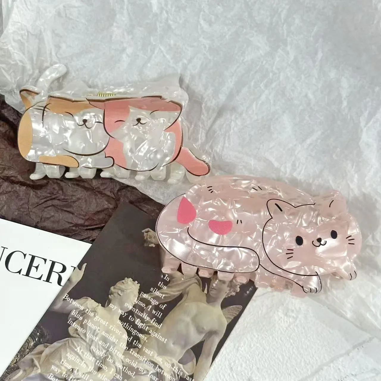 NC Cartoon Cats Hair Claw Cute Animal Series Acrylic Claw Clips INS Trendy Hair Clips Kawaii Hair Accessories for Women Girls
NC Cartoon Cats Hair Claw Cute Animal Series Acrylic Claw Clips INS Trendy Hair Clips Kawaii Hair Accessories for Women Girls