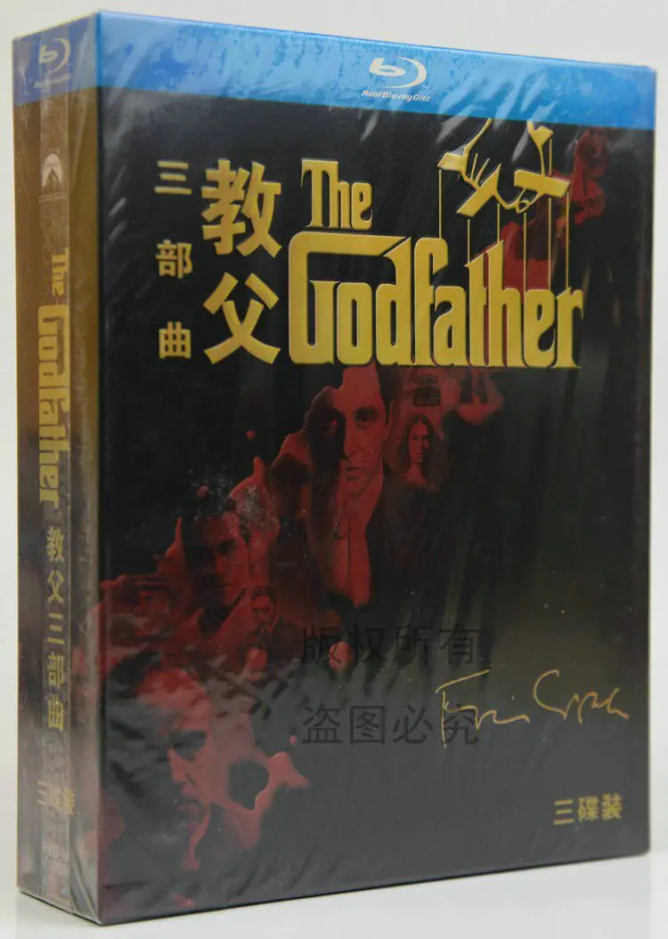 For The Godfather Trilogy Collector's Edition Blu-ray Box Set HD 3-Disc DVD
For The Godfather Trilogy Collector's Edition Blu-ray Box Set HD 3-Disc DVD