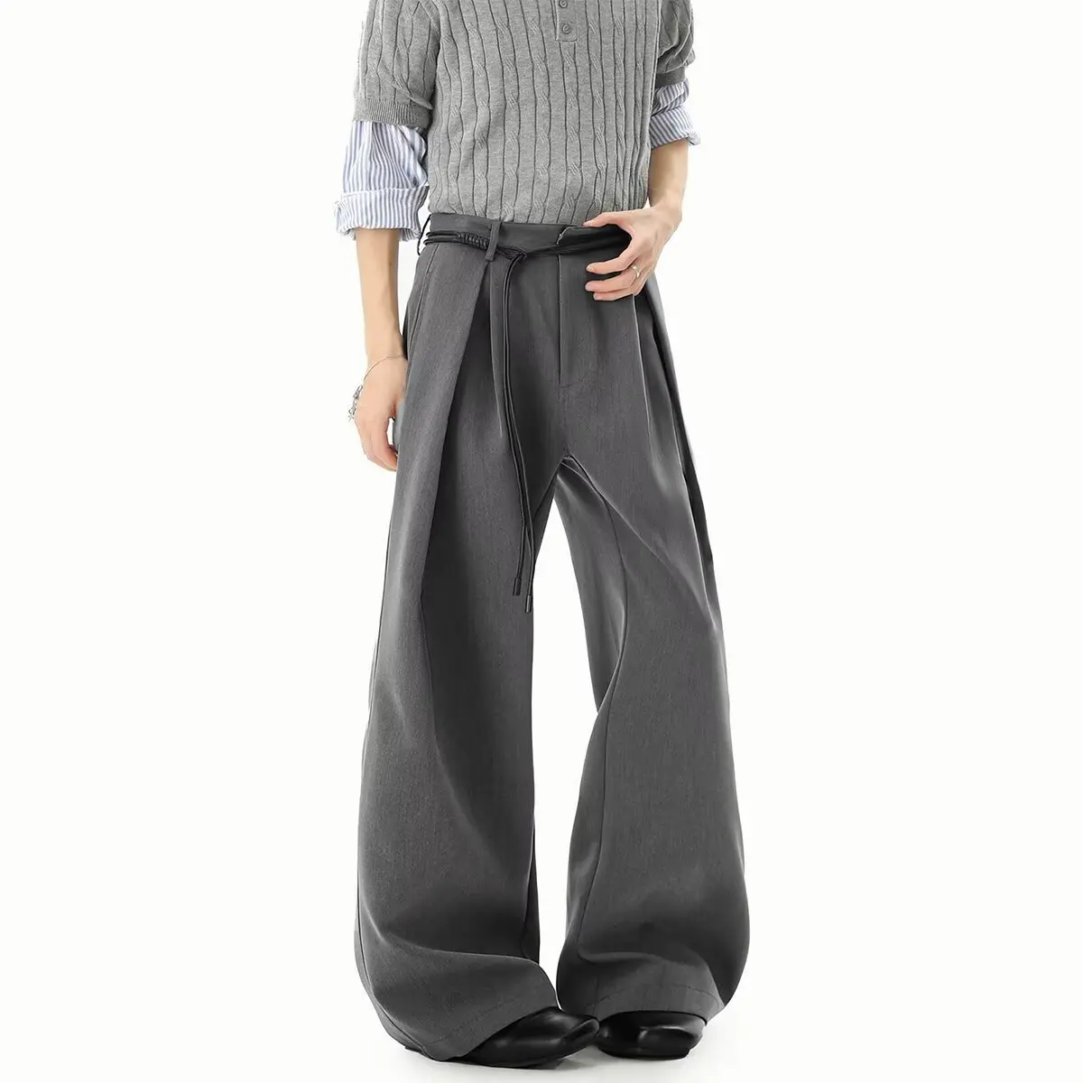 Модные мужские свободные брюки прямого кроя для похудения, повседневные, премиум-класса, универсальные, длинные, немнущиеся, не требующие глажки, широкие брюки
Модные мужские свободные брюки прямого кроя для похудения, повседневные, премиум-класса, универсальные, длинные, немнущиеся, не требующие глажки, широкие брюки