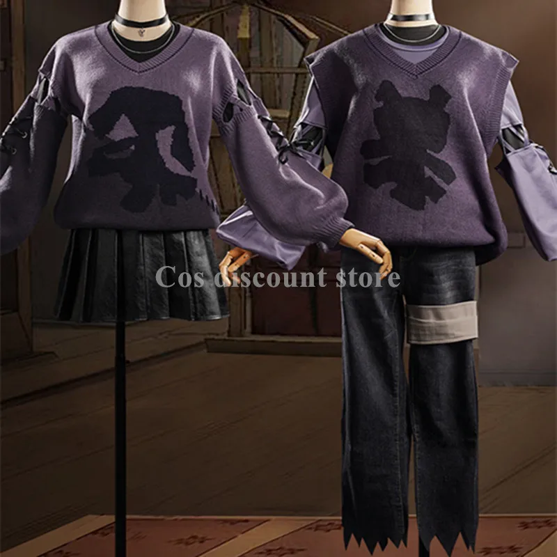 Autumn Winter Cosplay Costume Game Magic Awakened Women Men Weird Doll Role Play Knitting Clothes Couples Suit Fashion Outfit
Autumn Winter Cosplay Costume Game Magic Awakened Women Men Weird Doll Role Play Knitting Clothes Couples Suit Fashion Outfit