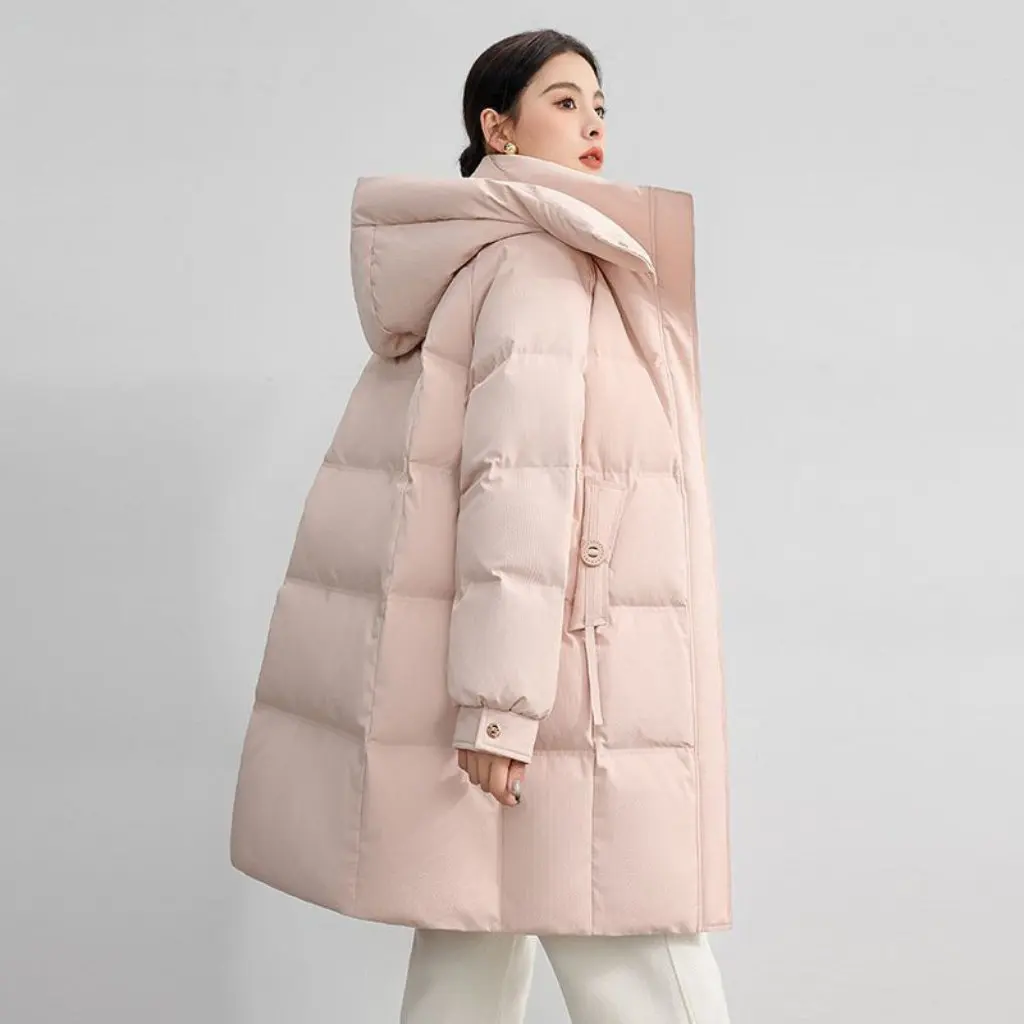 Pink Cotton Jacket Women's Winter Thickened Warm Coat Medium Length High End Fashion College Style New Arrival
Pink Cotton Jacket Women's Winter Thickened Warm Coat Medium Length High End Fashion College Style New Arrival