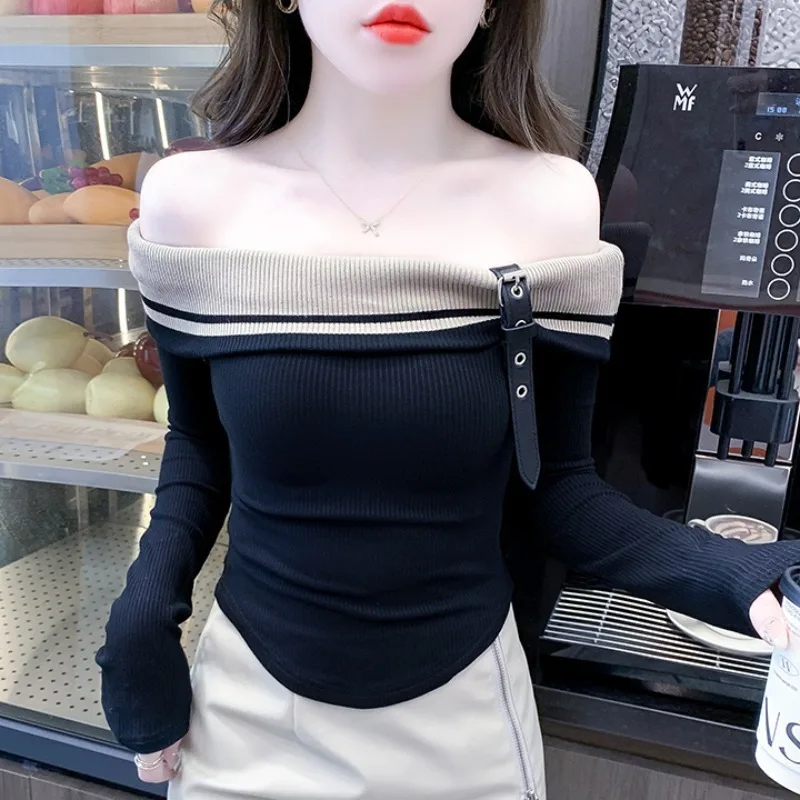 Off The Shoulder Knitwears Cropped Sweaters Knitted Top Y2k Clothes Women Slash Neck Korean Fashion 2023
Off The Shoulder Knitwears Cropped Sweaters Knitted Top Y2k Clothes Women Slash Neck Korean Fashion 2023