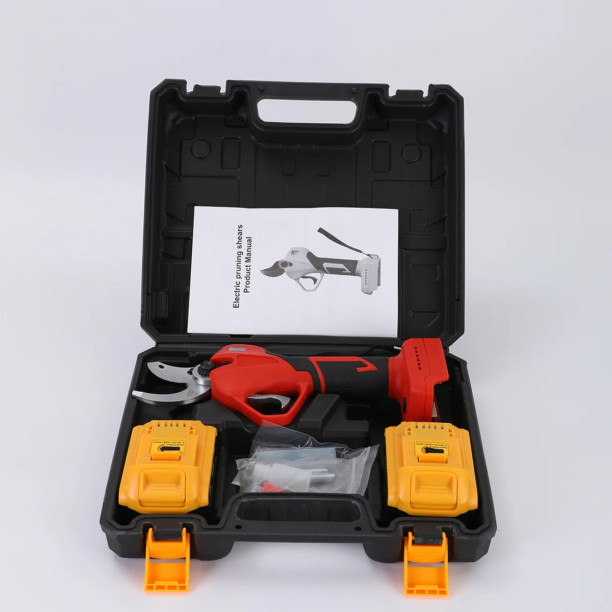 Rechargeable 20V Brushless Lithium Battery Electric Branch Cutter Wireless Portable Garden Pruner Shear for Tree Trimming
Rechargeable 20V Brushless Lithium Battery Electric Branch Cutter Wireless Portable Garden Pruner Shear for Tree Trimming