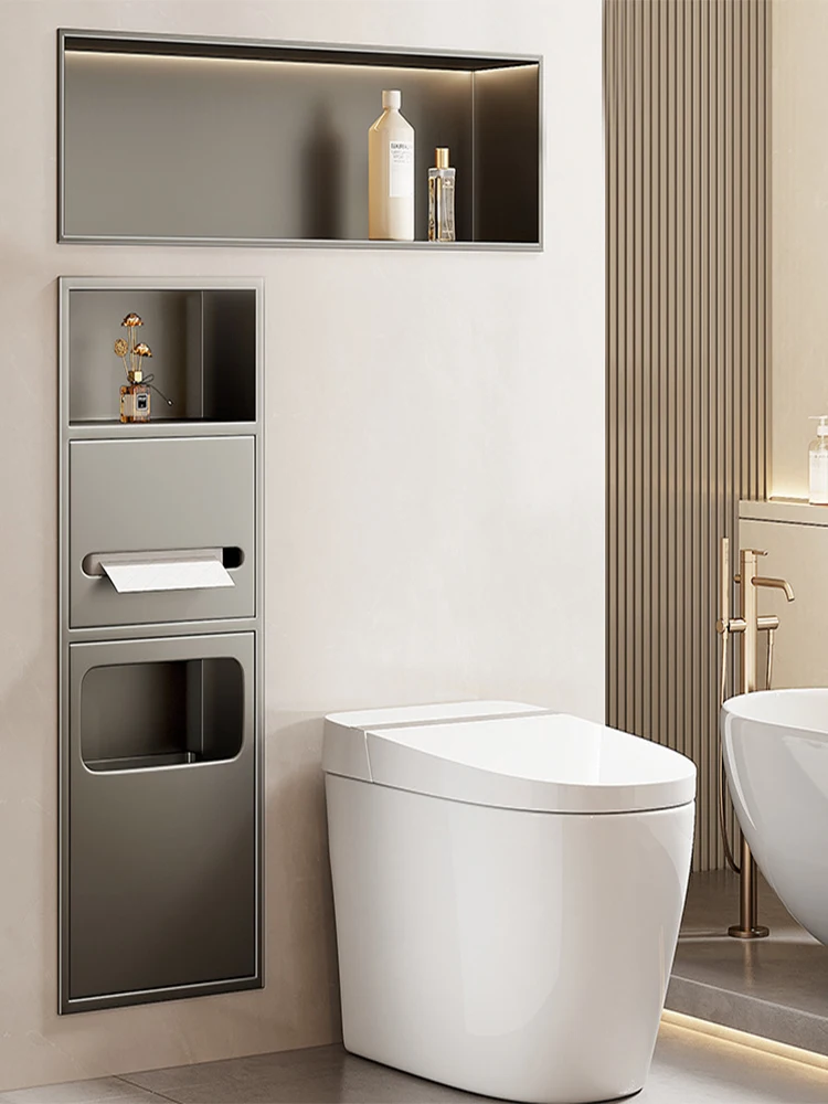 Bathroom Niche Embedded Toilet Bin Storage Rack Bathroom 304 Stainless Steel with Door Niche Cabinet
Bathroom Niche Embedded Toilet Bin Storage Rack Bathroom 304 Stainless Steel with Door Niche Cabinet